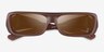 Oakley Permian Matte Transparent Mahogany PlasticSunglass Frames from EyeBuyDirect, Closed View