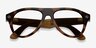 Ray-Ban Meta (Gen 3) Aviator Shiny Havana Plastic from EyeBuyDirect, Closed View