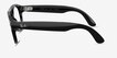 Ray-Ban Meta (Gen 3) Aviator Shiny Black Plastic from EyeBuyDirect, Side View