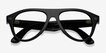 Ray-Ban Meta (Gen 3) Aviator Shiny Black Plastic from EyeBuyDirect, Closed View