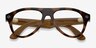 Ray-Ban Meta (Gen 3) Aviator Polished Havana Plastic from EyeBuyDirect, Closed View