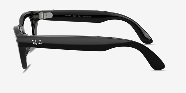 Ray-Ban Meta (Gen 3) Zena Shiny Black Plastic from EyeBuyDirect, Side View