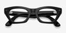 Ray-Ban Meta (Gen 3) Zena Shiny Black Plastic from EyeBuyDirect, Closed View