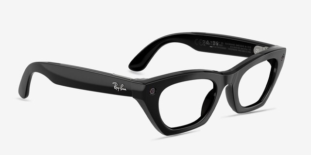 Ray-Ban Meta (Gen 3) Zena Shiny Black Plastic from EyeBuyDirect