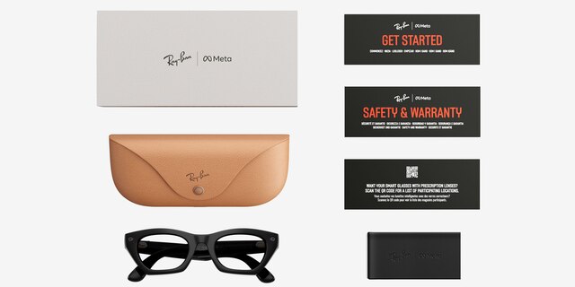 Ray-Ban Meta (Gen 3) Zena Shiny Black Plastic from EyeBuyDirect