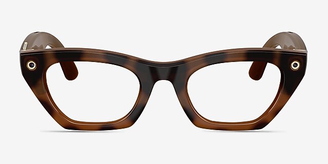 Ray-Ban Meta (Gen 3) Zena Polished Havana Plastic from EyeBuyDirect, Front View