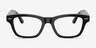 Ray-Ban Meta Audio Burbank Shiny Black Plastic from EyeBuyDirect, Front View