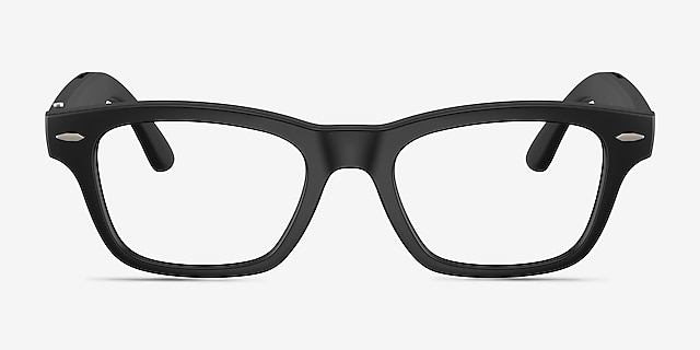 Ray-Ban Meta Audio Burbank Matte Black Plastic from EyeBuyDirect, Front View