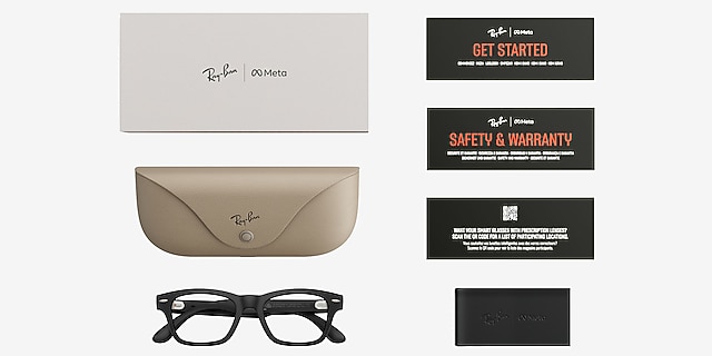 Ray-Ban Meta Audio Burbank Matte Black Plastic from EyeBuyDirect