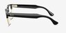 Ray-Ban Meta Audio Clubmaster Shiny Black On Gold Metal from EyeBuyDirect, Side View