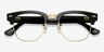 Ray-Ban Meta Audio Clubmaster Shiny Black On Gold Metal from EyeBuyDirect, Closed View