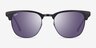 Ray-Ban RB3716 Clubmaster Matte Black On Black AcetateSunglass Frames from EyeBuyDirect, Front View