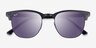 Ray-Ban RB3716 Clubmaster Matte Black On Black AcetateSunglass Frames from EyeBuyDirect, Closed View
