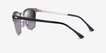 Ray-Ban RB3716 Clubmaster Black On Silver AcetateSunglass Frames from EyeBuyDirect, Side View