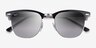 Ray-Ban RB3716 Clubmaster Black On Silver AcetateSunglass Frames from EyeBuyDirect, Closed View