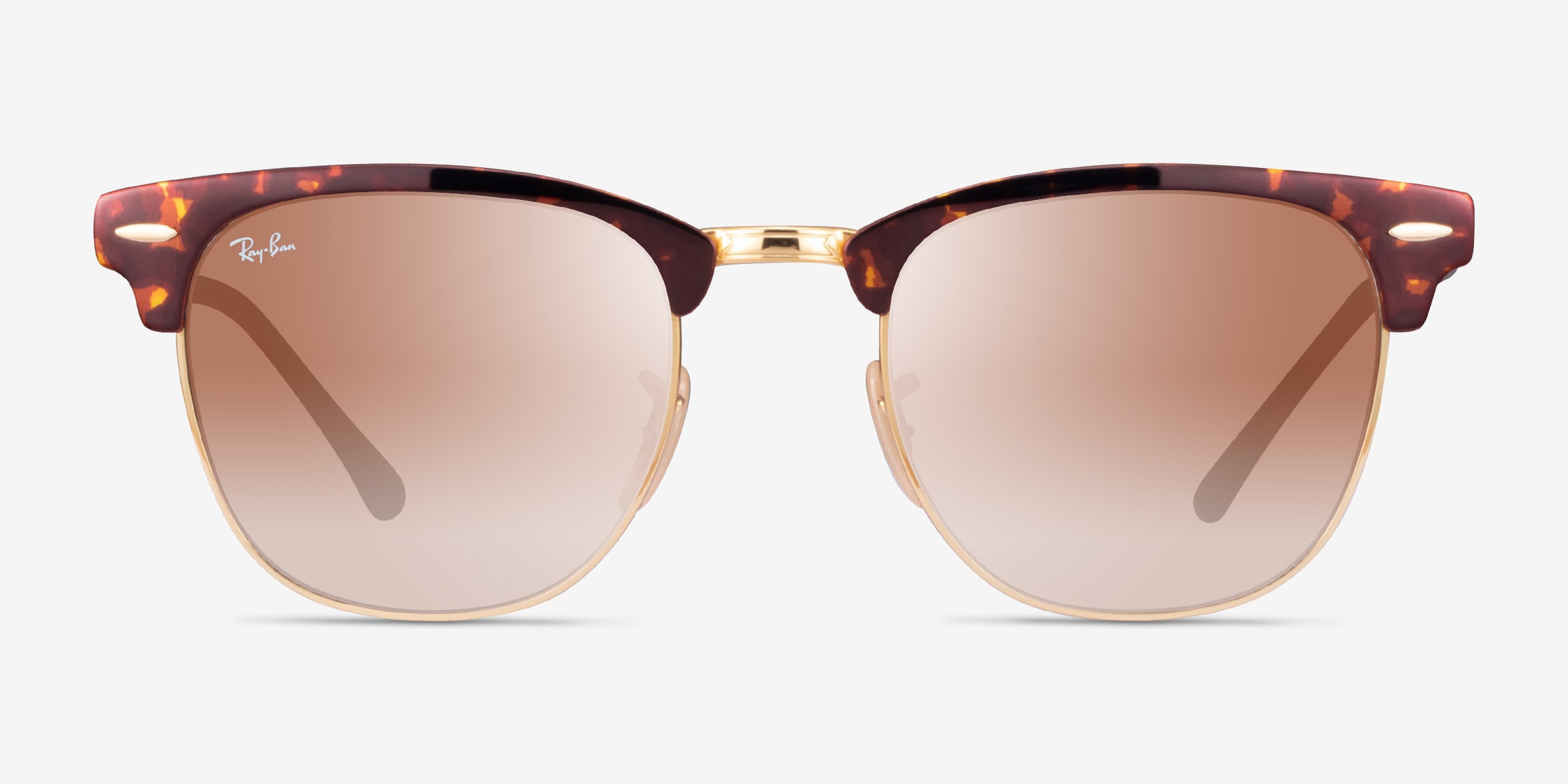 Ray-Ban RB3716 Clubmaster - Square Havana On Arista Frame