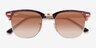 Ray-Ban RB3716 Clubmaster Havana On Arista AcetateSunglass Frames from EyeBuyDirect, Closed View