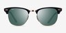 Ray-Ban RB3016 Clubmaster Black AcetateSunglass Frames from EyeBuyDirect, Front View