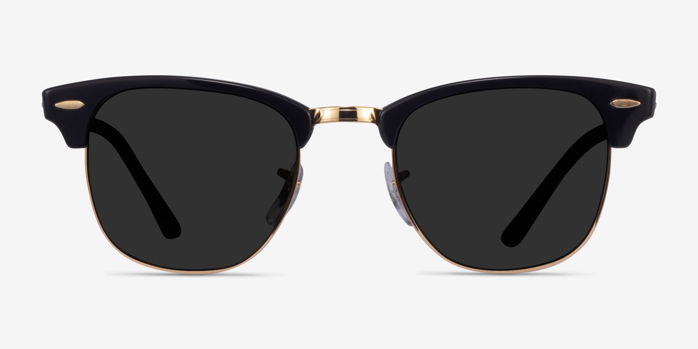 Ray-Ban Clubmaster Gold Lined shops Black Sunglasses