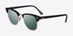 Ray-Ban RB3016 Clubmaster Black AcetateSunglass Frames from EyeBuyDirect, Angle View