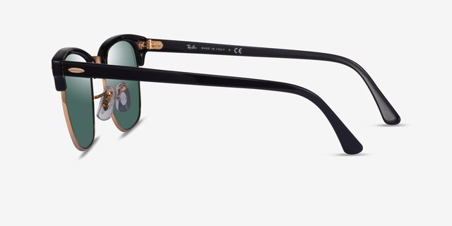 Ray-Ban RB3016 Clubmaster Black AcetateSunglass Frames from EyeBuyDirect, Side View