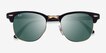 Ray-Ban RB3016 Clubmaster Black AcetateSunglass Frames from EyeBuyDirect, Closed View