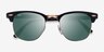 Ray-Ban RB3016 Clubmaster Black AcetateSunglass Frames from EyeBuyDirect, Closed View