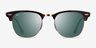 Ray-Ban RB3016 Clubmaster Tortoise AcetateSunglass Frames from EyeBuyDirect, Front View