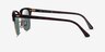 Ray-Ban RB3016 Clubmaster Tortoise AcetateSunglass Frames from EyeBuyDirect, Side View