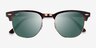 Ray-Ban RB3016 Clubmaster Tortoise AcetateSunglass Frames from EyeBuyDirect, Closed View