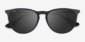 Ray-Ban RB4171 Erika Noir Plastique Soleil de Lunette de vue d'EyeBuyDirect, Vue Rapprochée