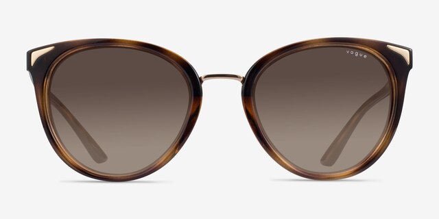 Vogue Eyewear VO5230S Dark Tortoise MetalSunglass Frames from EyeBuyDirect, Front View