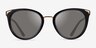 Vogue Eyewear VO5230S Black MetalSunglass Frames from EyeBuyDirect, Front View