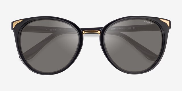 Vogue Eyewear VO5230S Black MetalSunglass Frames from EyeBuyDirect, Closed View