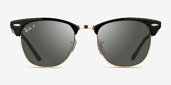 Ray-Ban RB3016 Clubmaster Black Gold Acetate Sunglass Frames