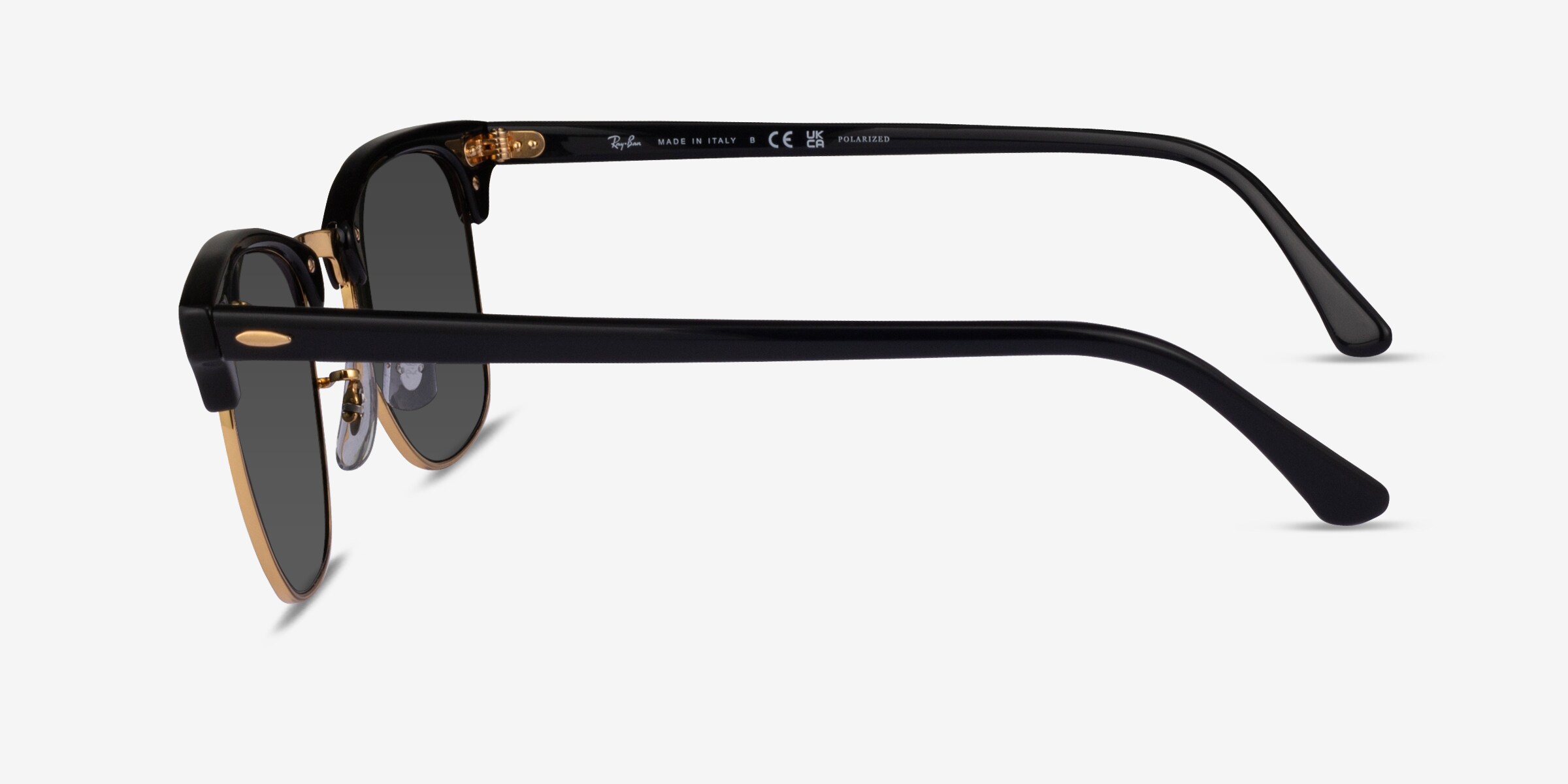 Ray-Ban RB3016 Clubmaster - Browline Black Gold Frame Prescription