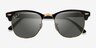 Ray-Ban RB3016 Clubmaster Black Gold AcetateSunglass Frames from EyeBuyDirect, Closed View