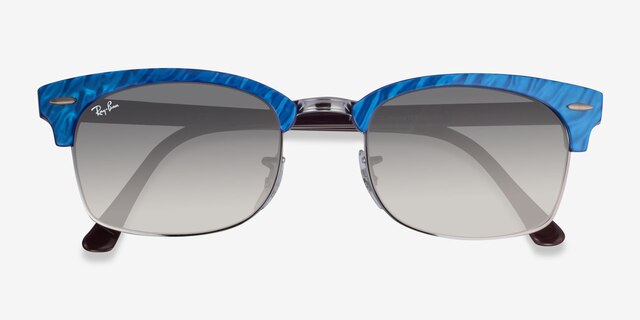 Ray-Ban RB3916 Blue Brown AcetateSunglass Frames from EyeBuyDirect, Closed View