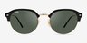 Ray-Ban RB4429 Black Gold MetalSunglass Frames from EyeBuyDirect, Front View