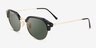 Ray-Ban RB4429 Black Gold MetalSunglass Frames from EyeBuyDirect, Angle View