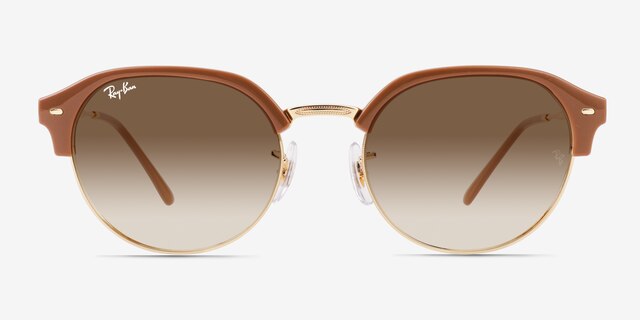 Ray-Ban RB4429 Brown MetalSunglass Frames from EyeBuyDirect, Front View