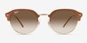 Ray-Ban RB4429 Brown MetalSunglass Frames from EyeBuyDirect, Front View