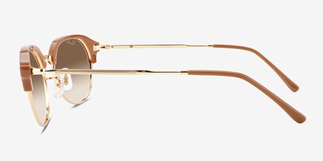 Ray-Ban RB4429 Brown MetalSunglass Frames from EyeBuyDirect, Side View