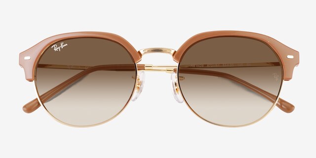 Ray-Ban RB4429 Brown MetalSunglass Frames from EyeBuyDirect, Closed View