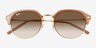 Ray-Ban RB4429 Brown MetalSunglass Frames from EyeBuyDirect, Closed View