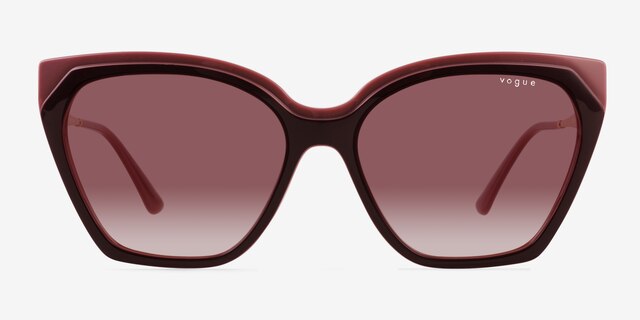 Vogue Eyewear VO5521S Red Purple MetalSunglass Frames from EyeBuyDirect, Front View