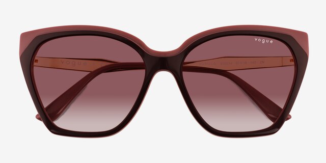 Vogue Eyewear VO5521S Red Purple MetalSunglass Frames from EyeBuyDirect, Closed View
