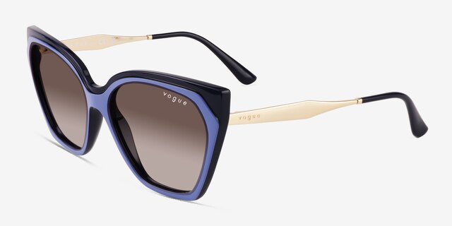 Vogue Eyewear VO5521S Purple Blue MetalSunglass Frames from EyeBuyDirect, Angle View