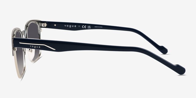 Vogue Eyewear VO4194S Matte Navy MetalSunglass Frames from EyeBuyDirect, Side View