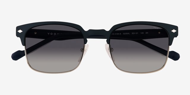 Vogue Eyewear VO4194S Matte Navy MetalSunglass Frames from EyeBuyDirect, Closed View
